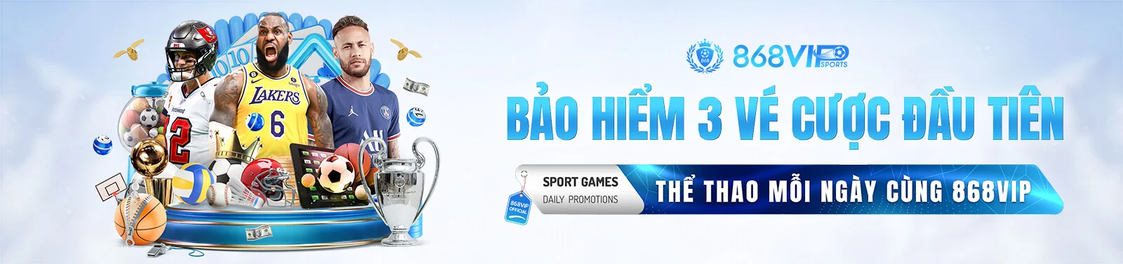 Cược thể thao với bảo hiểm 3 vé từ nhà cái 868h