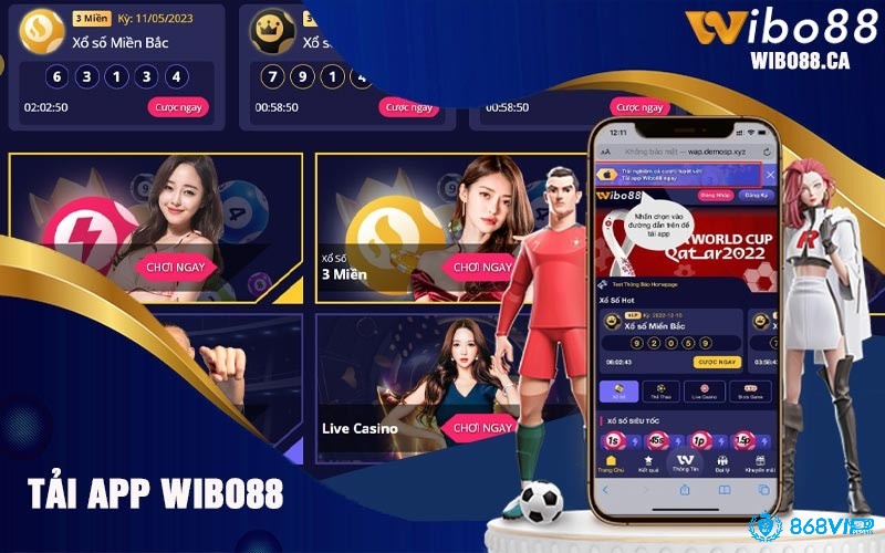 Chọn tải app trên giao diện trang web