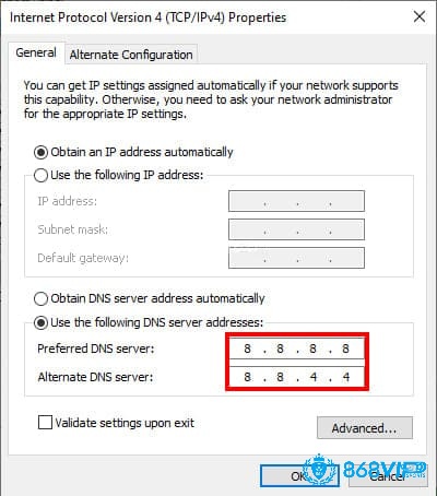 Google Public DNS 8.8.8.8