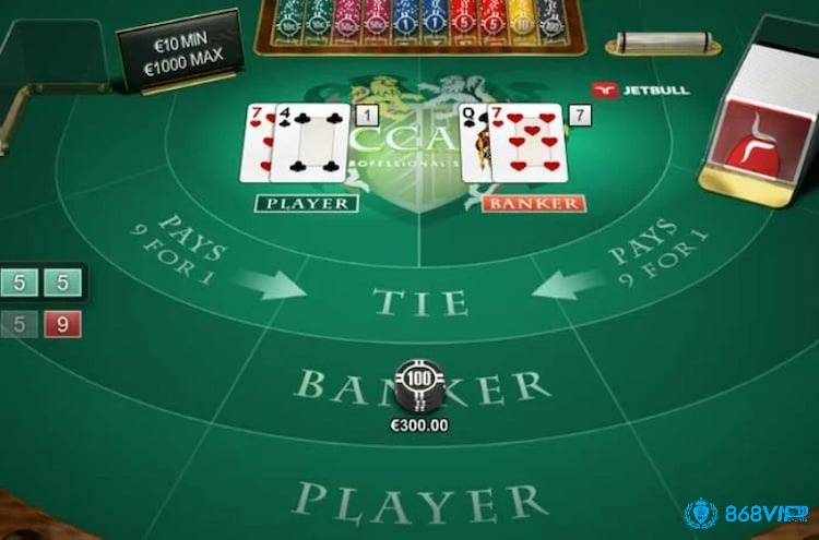 Quy tắc rút bài khi chơi Baccarat được thực hiện tự động theo hệ thống