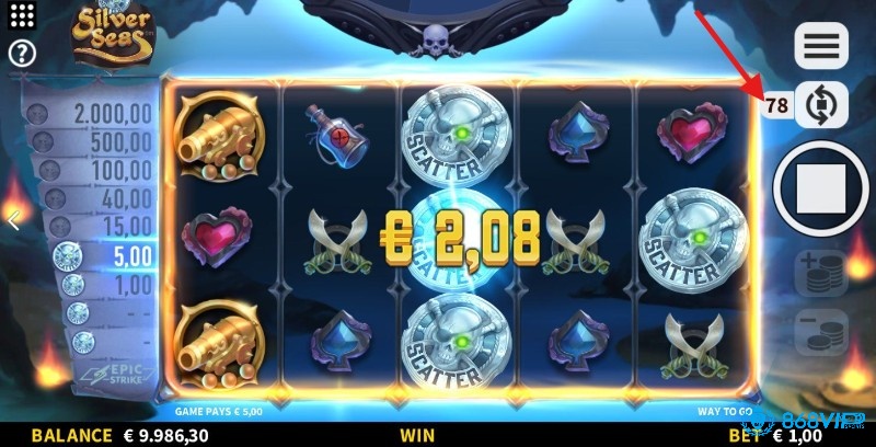 Game slot Silver Seas rất dễ chơi nên anh em có thể an tâm trải nghiệm