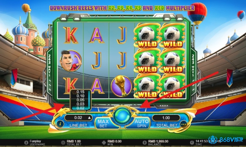 Cách chơi game slot World Soccer 2 rất đơn giản và dễ tiếp cận