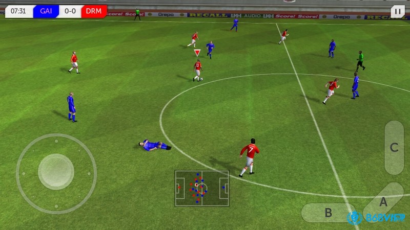 Dream league soccer chơi đơn giản, dễ hiểu với đồ họa đẹp mắt