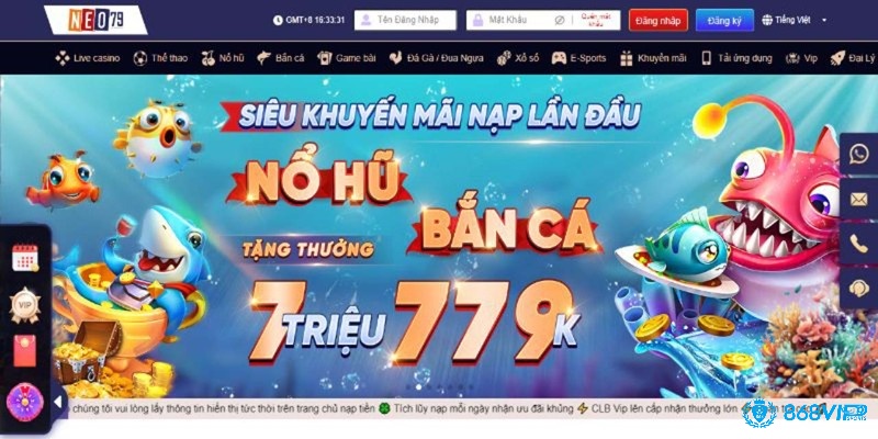 Cách nạp tiền vào tài khoản cổng game neo79