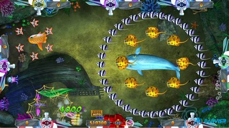 Game bắn cá hấp dẫn người chơi với hệ thống điểm thưởng phong phú, từ cá thường đến boss cực hiếm đầy giá trị.