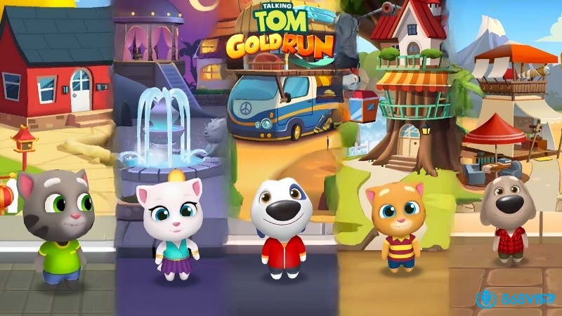 Các nhân vật trong talking tom gold run