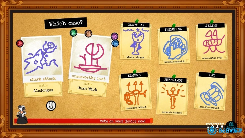 Weapons Drawn trong Jackbox Party Pack 8 là trò chơi suy luận
