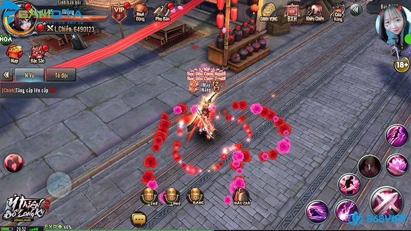 Âm thanh trong Ỷ Thiên 3D được lồng ghép sống động, phù hợp với từng bối cảnh game