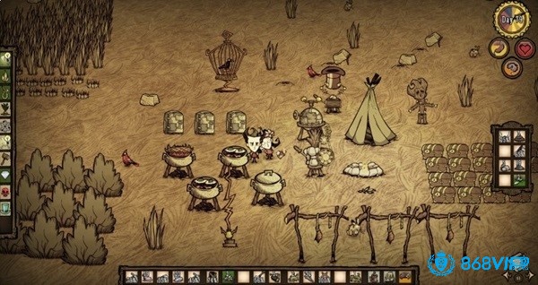 Đồ họa của game theo phong cách tối giản nhưng khá rùng rợn