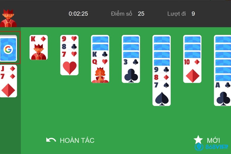Quy trình chơi game Solitaire đơn giản dễ hiểu nhất dành cho anh em